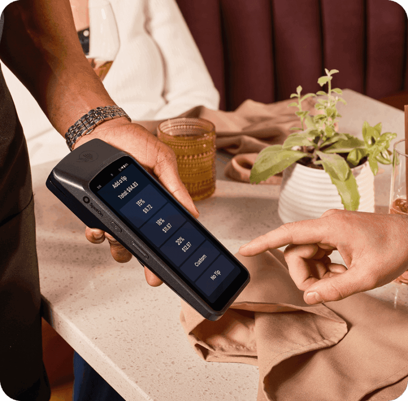 SpotOn handheld POS device