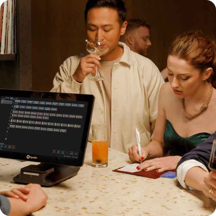 SpotOn POS in use at restaurant